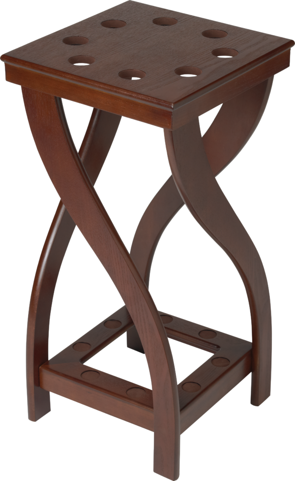 Twist 8 Cue Floor Rack - Chocolate Twist 8 Cue Floor Rack - Chocolate